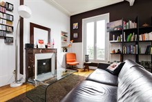 Monthly rental of furnished, comfortable 2 room apartment for 4 at Montrouge near Paris at Porte d'Orleans