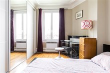 Long term rental of spacious 2 room apartment for 2 or 4 at Montrouge at Porte d'Orléans near Paris