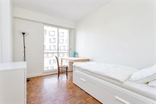 Family-friendly 2 room apartment for short term rental sleeps 4 w/ balcony at Boucicaut, 15th arrondissement Paris