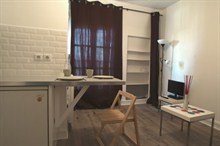 Seasonal furnished rental studio for 2 boulevard Pereire Paris 17th
