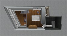 Luxurious 1-bedroom apartment with duplex for 4 in Paris 8th, rue du Faubourg Saint Honoré