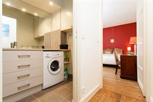 Furnished 2-room short-term rental complete with washing machine for 4 in the Swiss Village, Paris 15th