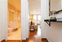 Spacious apartment available for short-term rental at rue des Bauches, Paris 16th - Perfect for business stays