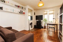 short term rental apartment for 2 guests on Boulevard de la Villette in Jaures, Paris, 19th