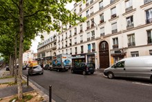 studio apartment furnished to rent weekly for 2 guests boulevard de la Villette Paris 19th district