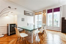 Short-term, furnished 2-bedroom kid-friendly apartment for family of 4 at Turbigo in the Marais Paris 3rd