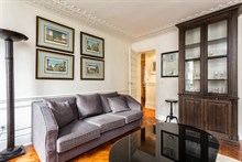 Roomy furnished flat for 4, 2-bedrooms, available for short-term rental, conveniently located on rue du Temple in the Marais, Paris IIII