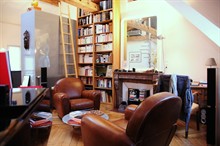 temporary rental loft for 3 guests 540 sq ft St Sulpice Paris 6th