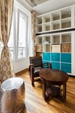 Weekly rental, 2-person furnished studio apartment on rue des Dames, Paris 17th