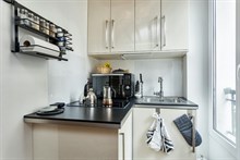 Live like a Parisian local in the Batignolles district, Paris 17th: furnished studio flat available for short stays