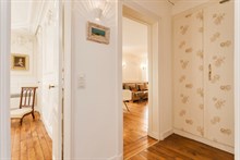 3-person holiday 2-room flat for weekly or monthly rent on Rue du Buis, Paris 16th, fully furnished
