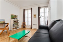 Modern, furnished vacation rental for short-term stays, sleeps 2 at Montorgueil, Paris 2nd