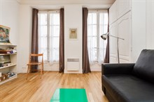 Turn-key studio apartment for 2 guests at Montorgueil, Paris 2nd, rent short-term
