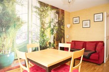 Turn-key 3-room apartment near Jourdain metro, Paris 19th, available for business stays by the week or month