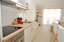 Turn-key studio apartment with terrace for long-term stays in France Paris 15th
