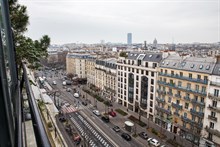 Location meublé moderne d'un F2 refait à neuf pour 2 personnes avec véranda et vue panoramique aux Gobelins Paris 13ème