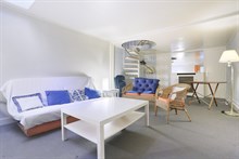 Location meublée confortable d'un duplex pour 2 ou 4 personnes à Denfert Rochereau Paris 14ème
