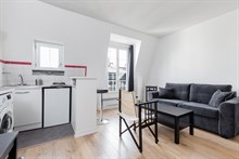 Location meublée de courte durée d'un appartement de standing de 2 pièces à République, Paris 11ème