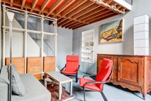 Location meublée au mois d'un appartement de duplex confortable à Montparnasse Paris 15ème