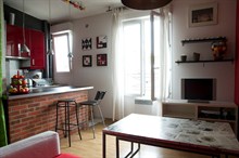 Studio à louer meublé en courte durée pour 4 à Ménilmontant Paris 11e