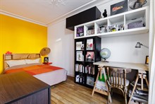 Colorato ed elegante appartamento di 2 stanze e balcone esterno in zona Bastille, 11° distretto di Parigi.