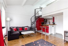 Holiday rental of duplex flat in Paris near the Chinese quarter, rue de Tolbiac, Paris 13th arrondissement, monthly rental