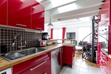 2 bedroom duplex apartment near Cité Universitaire, sleeps 4 or 6, furnished, short term rental, rue de Tolbiac Paris 13th