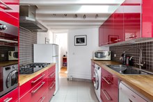 Monthly rental of luxury 2-bedroom duplex apartment near la Cité de la Mode and Design on rue de Tolbiac, Paris 13th