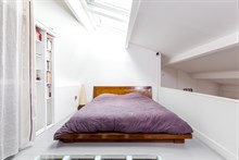 Luxury 2-bedroom duplex apartment rental for weekly or monthly rental on rue de Tolbiac, Paris 13th