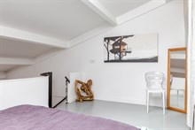 Holiday rental of duplex flat in Paris near the Chinese quarter, rue de Tolbiac, Paris 13th arrondissement, monthly rental