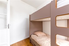 Monthly rental of luxury 2-bedroom duplex apartment near la Cité de la Mode and Design on rue de Tolbiac, Paris 13th