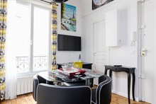 Furnished short-term rental one bedroom for two in Alésia, Paris fourteenth district 14th arrondissement