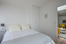 Weekly furnished rental luxury two bedroom with terrace on rue Saint Charles Paris Beaugrenelle fifteenth district / 15th arrondissement