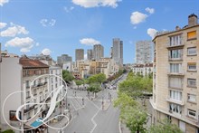 Monthly furnished rental luxury one bedroom with balcony recently refurbished for two in Beaugrenelle, Charles Michel Paris fifteenth district 15th arrondissement