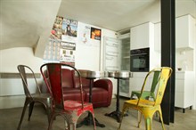 Furnished duplex for rent short term 8 people center Marais Paris 3rd