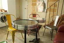 Short term rental for 8 furnished duplex for 8 Saintonge Marais Paris