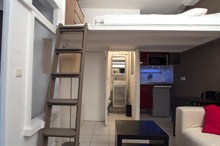 Furnished apartment to rent for the week 215 sq ft near the Marais Paris 2nd district