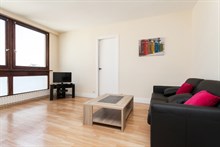 2-room furnished apartment for four available for monthly rent near Montparnasse Tower, Paris 14th