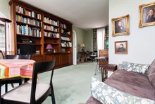 Monthly rental apartment sleeps 4 on rue Fabert opposite les Invalides Paris VII