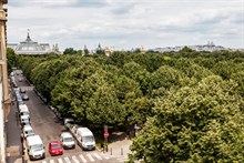 Monthly rental apartment sleeps 4 on rue Fabert opposite les Invalides Paris VII