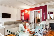 Roomy furnished flat for 4, 2-bedrooms and balcony, available for short-term rental, conveniently located in the Marais, Paris 3rd