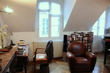 beautiful loft to rent short term furnished for 3 St Germain des Prés Paris 6th district