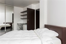 Honeymoon apartment rental near famous Bois de Boulogne with romantic bedroom and terrace, wifi, Boulogne, Paris 16th