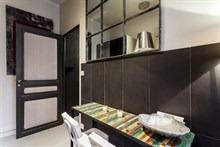 Modern furnished studio rental, short-term stays, rue du Four at Saint Germain des Prés, Paris 6th