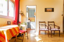 Turn-key apartment for long-term stays in France, extra privacy with 1 bedroom, wifi and TV, Paris 15th