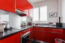 Monthly flat rental for 2 guests with terrace, Near La Villette Paris 20th