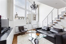 Luxurious 1-bedroom apartment with duplex for 4 in Paris 8th, rue du Faubourg Saint Honoré