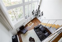 Luxurious 1-bedroom apartment with duplex for 4 in Paris 8th, rue du Faubourg Saint Honoré