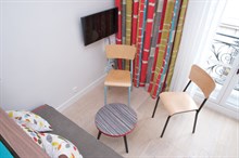 Live like a Parisian in studio apartment with kitchen, bathroom and wifi. Fully furnished for long-term rentals or monthly getaways in Paris 1st across from Palais Royal