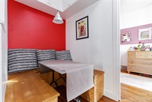 Long vacation stays for 2 guests in furnished apartment near Père Lachaise, Paris 20t